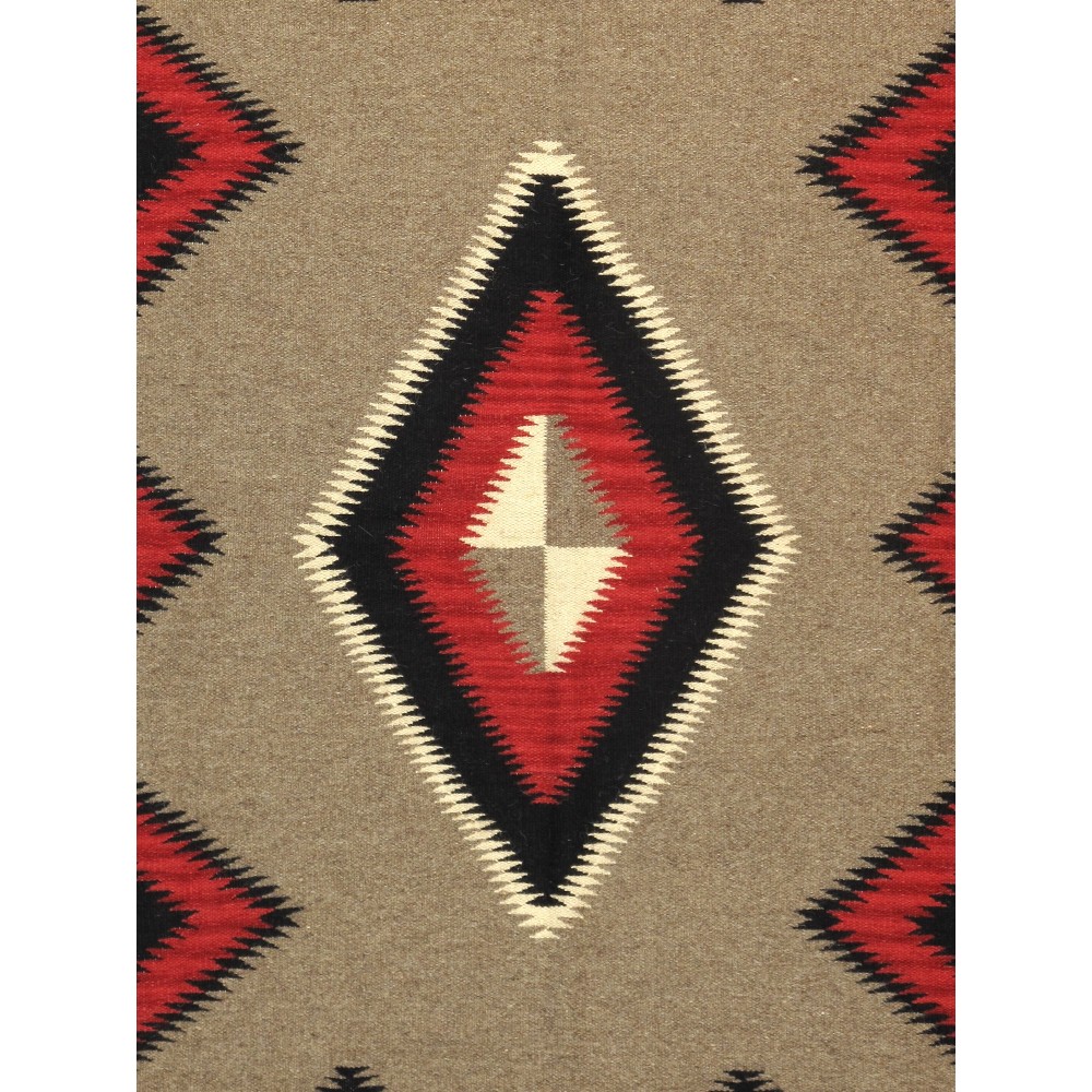 Navajo Style Hand-Woven Wool Mocha Area Rug- 4'11" X 7' 0" PNT-206 5X7 Navajo Style Hand-Woven Wool Mocha Area Rug- 4'11" X 7' 0" PNT-206 5X7