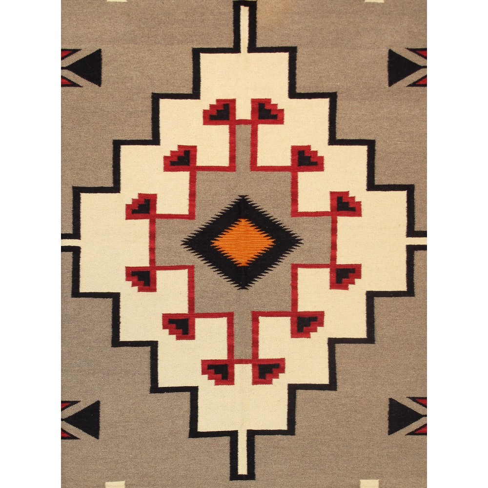 Pasargad Home Navajo Style Hand-Woven Wool Mocha Area Rug- 9' 8" X 13' 7" Pasargad Home Navajo Style Hand-Woven Wool Mocha Area Rug- 9' 8" X 13' 7"