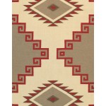 Pasargad Home Navajo Style Hand-Woven Wool L. Brown Area Rug- 8'11" X 12' 3"