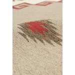 Pasargad Home Navajo Style Hand-Woven Wool L. Brown Area Rug- 8'11" X 12' 3"