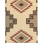 Navajo Style Hand-Woven Wool L. Brown Area Rug- 8'11" X 12' 0" PNT-229 9x12