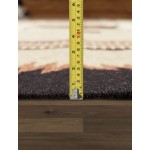 Pasargad Home Navajo Style Hand-Woven Wool Mocha Area Rug- 8' 2" X 10' 0"