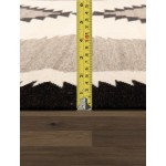 Pasargad Home Navajo Style Hand-Woven Wool Mocha Area Rug- 8' 0" X 9'11"