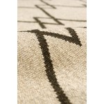 Pasargad Home Navajo Style Hand-Woven Wool Mocha Area Rug- 3' 1" X 4'10"