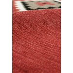 Pasargad Home Navajo Style Hand-Woven Wool Red Area Rug- 3' 1" X 5' 0"