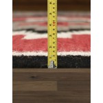 Pasargad Home Navajo Style Hand-Woven Wool Red Area Rug- 3' 1" X 5' 0"