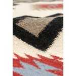 Pasargad Home Navajo Style Hand-Woven Wool Mocha Area Rug- 4' 2" X 6' 0"