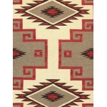 Navajo Style Hand-Woven Wool Mocha Area Rug- 3'11" X 5'11" PNT-279 4x6