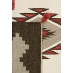 Navajo Style Hand-Woven Wool Mocha Area Rug- 3'11" X 5'11" PNT-279 4x6