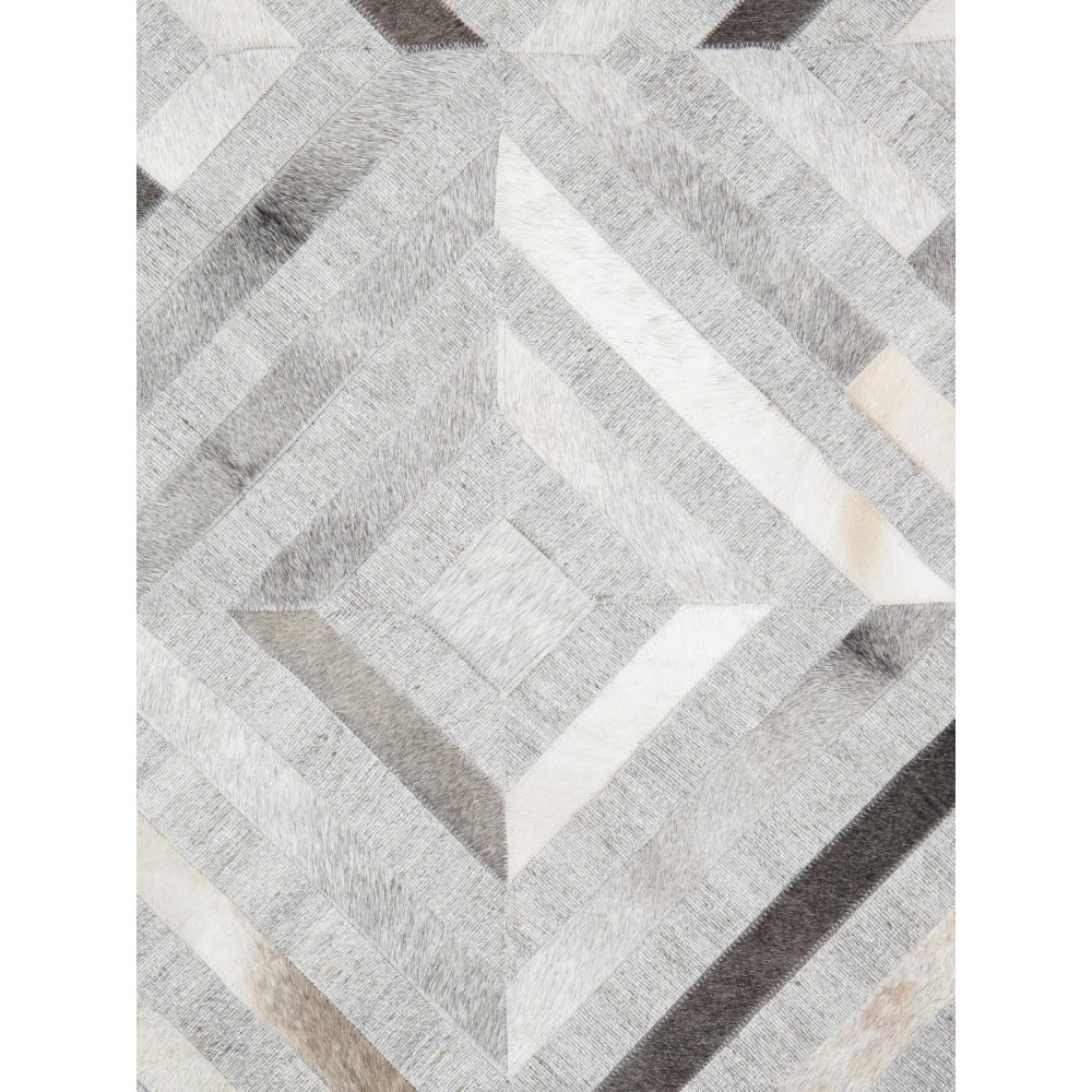 Pasargad Home Galaxy Cowhide Silver Area Rug-12' 0" X 15' 0" PTX-3104 12x15