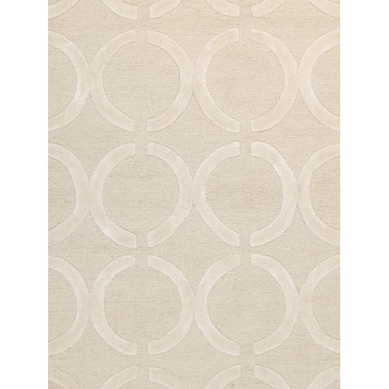 Pasargad Home Edgy Hand-Tufted Silk & Wool Area Rug- 4' 0" X 6' 0" PVNY-19 4x6