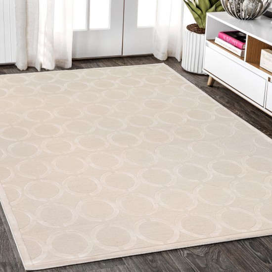 Pasargad Home Edgy Hand-Tufted Silk & Wool Area Rug- 5' 0" X 8' 0" PVNY-19 5x8