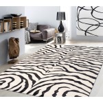 Pasargad Home Edgy Hand-Tufted Silk & Wool Area Rug- 4' 0" X 6' 0" PVCSK-05 4x6
