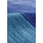 Gramercy Hand-Loomed Silk & Wool Blue Area Rug- 5' 0" X 7' 0" AR-01B 5x7