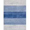 Gramercy Hand-Loomed Silk & Wool Blue Area Rug- 4' 0" X 6' 0" AR-07 4x6