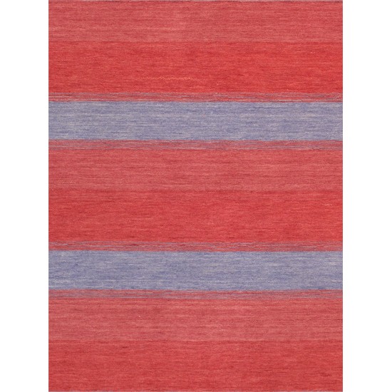 Pasargad Home Gramercy Hand-Loomed Silk & Wool Red Area Rug- 4' 0" X 6' 0"