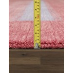 Pasargad Home Gramercy Hand-Loomed Silk & Wool Red Area Rug- 4' 0" X 6' 0"