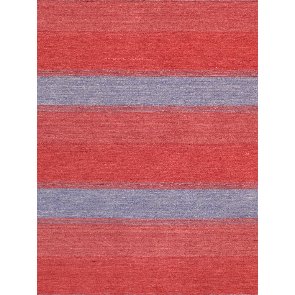 Pasargad Home Gramercy Hand-Loomed Silk & Wool Red Area Rug- 5' 0" X 7' 0"