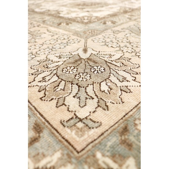 Pasargad Home Antique Tabriz Hand-Knotted Wool Area Rug