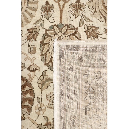 Pasargad Home Antique Tabriz Hand-Knotted Wool Area Rug