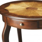 Jeanette Cherry Oval Accent Table, 532024