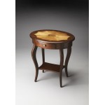 Jeanette Cherry Oval Accent Table, 532024