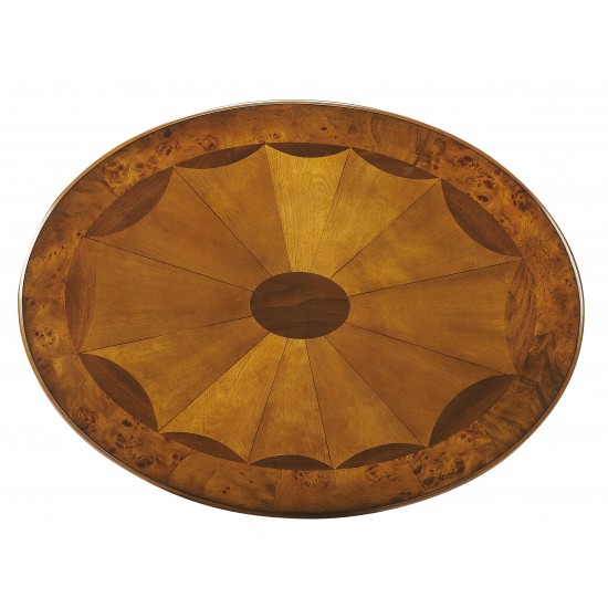 Jeanette Olive Ash Oval Accent Table, 532101