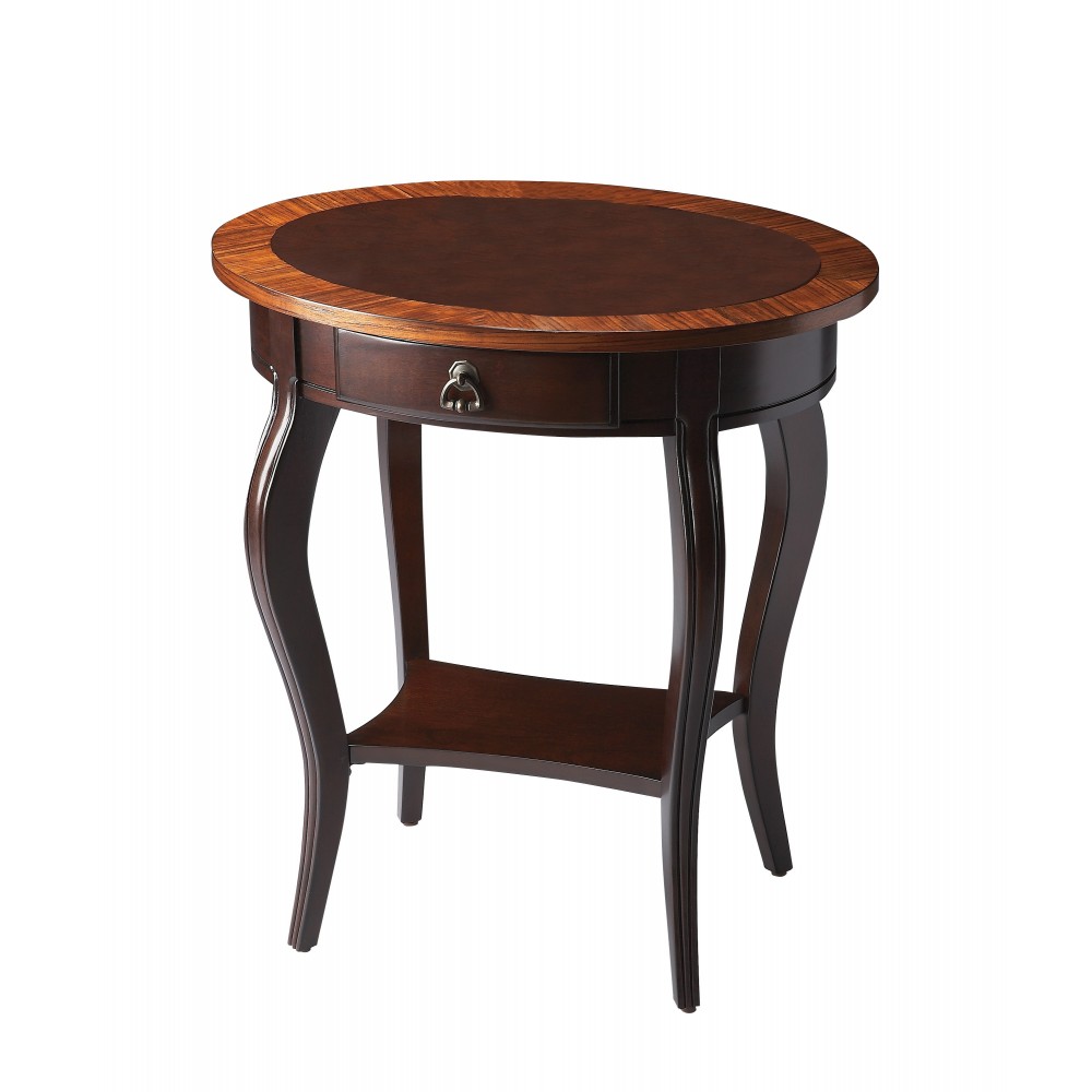 Jeanette Cherry Nouveau Oval Accent Table, 532211