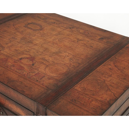 Vasco Old World Map Trunk Table, 576070