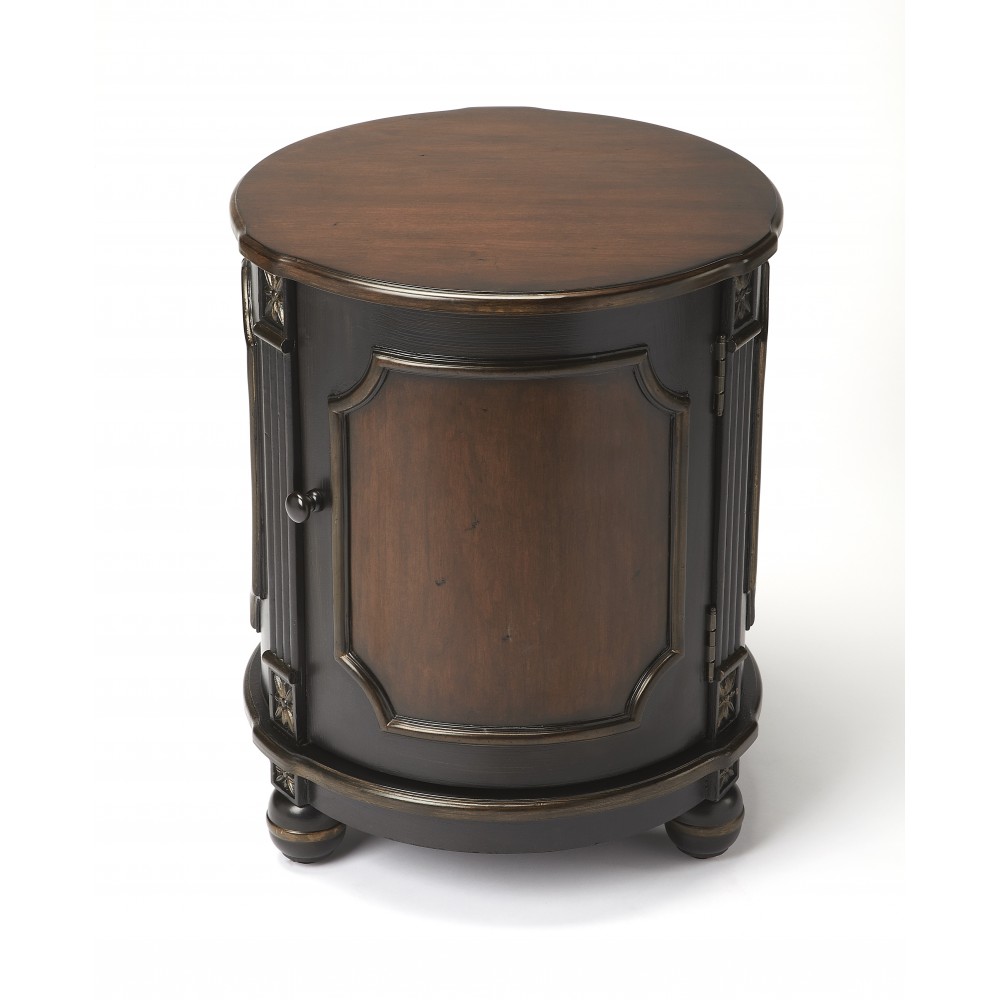 Thurmond Café Noir Drum Table, 584104 Thurmond Café Noir Drum Table, 584104