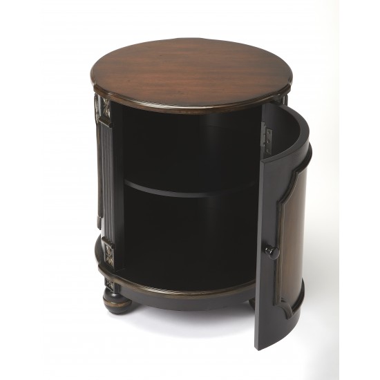 Thurmond Café Noir Drum Table, 584104