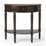 Mozart Café Noir Demilune Console Table, 667104