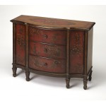 Sheffield Red Hand Painted Console Cabinet, 674065