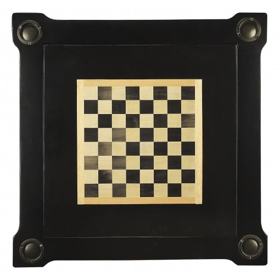 Vincent Black Licorice Multi-Game Card Table, 837111