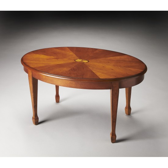 Clayton Olive Ash Oval Coffee Table, 1234101