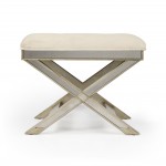 Marlo Mirrored Vanity Stool, 1253146