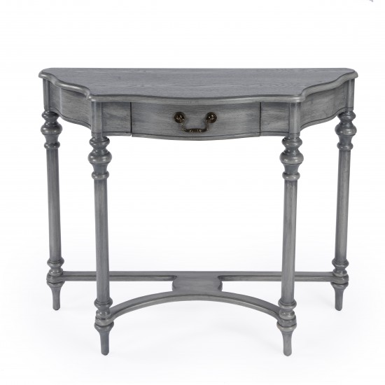 Morency Demilune 1 Drawer Console Table, 1263418