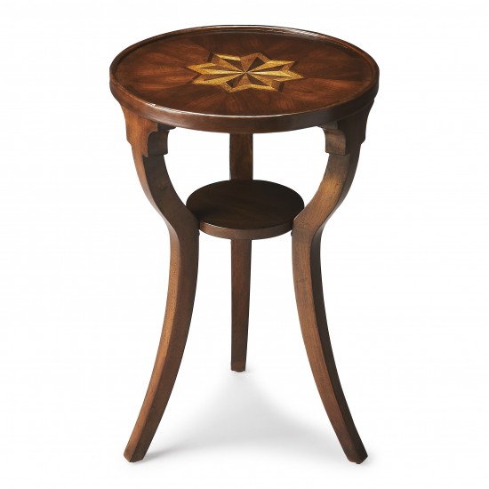 Dalton Cherry Round Accent Table, 1328024