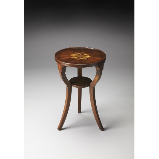 Dalton Cherry Round Accent Table, 1328024