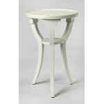 Dalton Cottage White Round Accent Table, 1328222