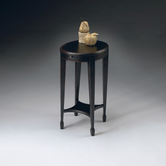 Arielle Plum Black Accent Table, 1483136