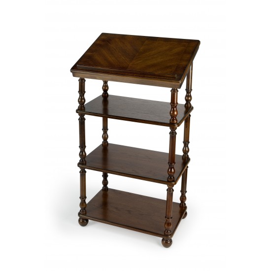 Alden Vintage Oak Library Stand, 1512001