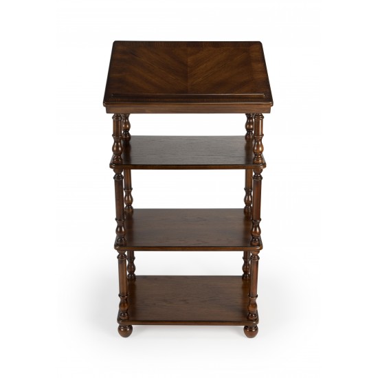 Alden Vintage Oak Library Stand, 1512001