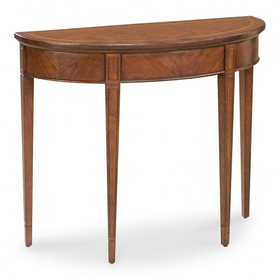 Hampton Cherry Demilune Console Table, 1533024