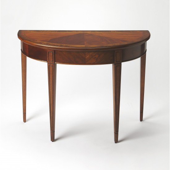 Hampton Olive Ash Demilune Console Table, 1533101