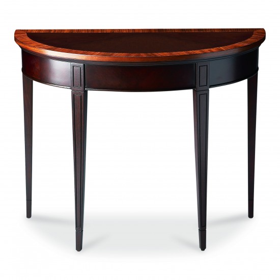 Hampton Cherry Nouveau Demilune Console Table, 1533211
