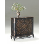 Leyden European Black Painted Console Cabinet, 1737177