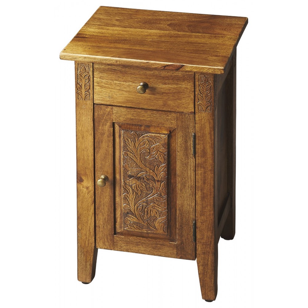 Webster Hand Carved Chairside Chest, 1841290 Webster Hand Carved Chairside Chest, 1841290