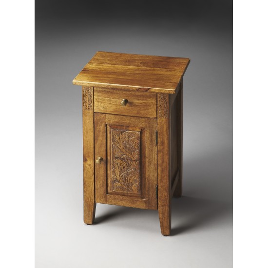 Webster Hand Carved Chairside Chest, 1841290