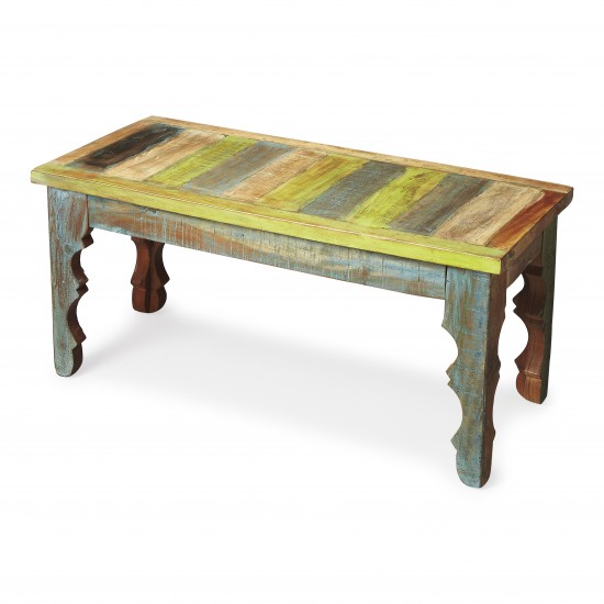 Rao Painted Wood Bench, 1882290